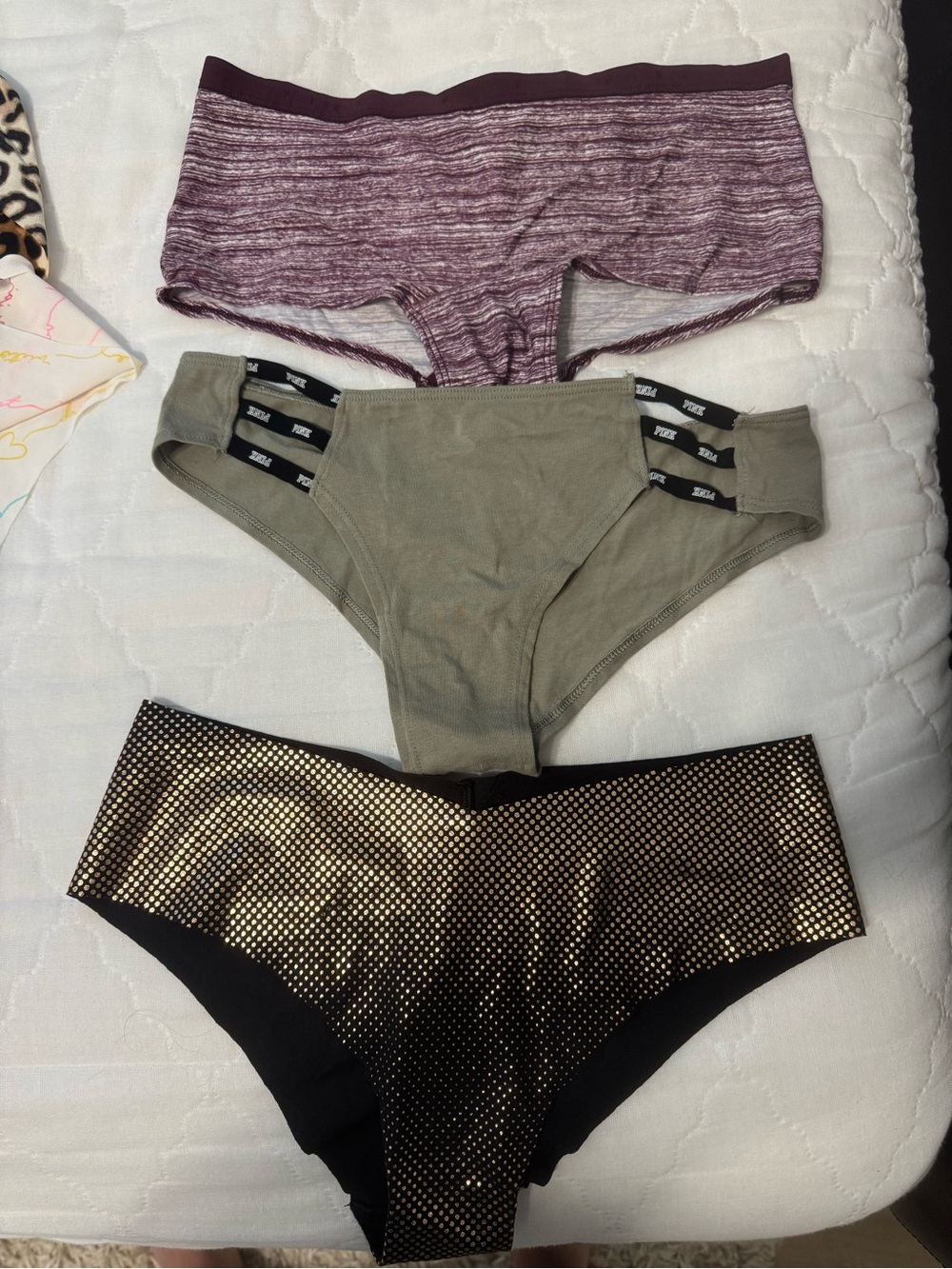 Victoria's Secret PINK Underwear Panties 5 Pack - Picture 3 of 4